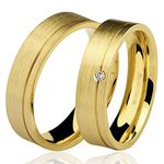 Alianças de ouro 18k Anatômica Brilhante 15.5g 5.5mm
